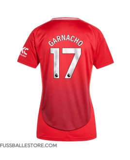 Günstige Manchester United Alejandro Garnacho #17 Heimtrikot Damen 2024-25 Kurzarm